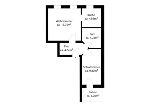 Foto - 2-Zimmer-Wohnung mit Balkon in zentraler Lage von Zwickau