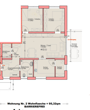 Foto - Wohnung 3-ZKB Mietwohnung Erstbezug Neubau barrierefrei tierfrei