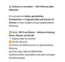 zimmer zu vermiten - 350,00 EUR Kaltmiete, in Landau an der Isar (PLZ: 94405)