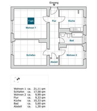 Foto - 3 Zimmer Etagenwohnung zur Miete in Dresden
