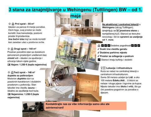 Foto - 3 Wohnungen in Wehingen (Tuttlingen) BW zu vermieten