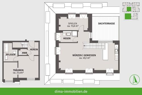 Foto - 3 Zimmer Maisonettenwohnung zur Miete in Leipzig