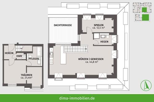 Foto - 3 Zimmer Maisonettenwohnung zur Miete in Leipzig