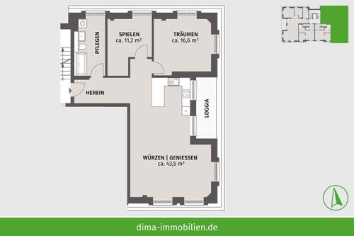 Foto - 3 Zimmer Etagenwohnung zur Miete in Leipzig