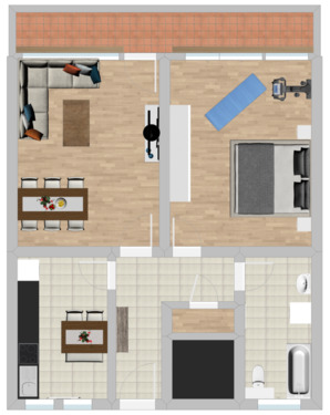Foto - Schöne 2,5 Zimmer Wohnung mit langem Südbalkon an der Hochstraße