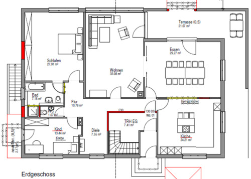 Foto - 4.5 Zimmer Erdgeschoßwohnung zur Miete in Schwäbisch Gmünd