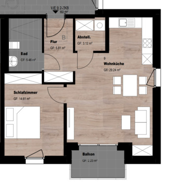 Foto - Etagenwohnung zur Miete in Nentershausen