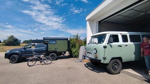 Foto - Werkstatt mit Werkzeug für euern Campervan, Selbsthilfe Garage.