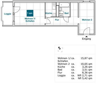 Foto - 1 Zimmer Etagenwohnung zur Miete in Dresden