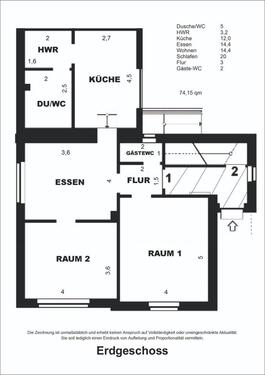 Foto - Charmante 3-Zimmer-Wohnung mit Gartenmitnutzung