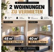 Wohnungen zu vermieten in sehr guter Lage - Düsseldorf Stadtbezirk 5