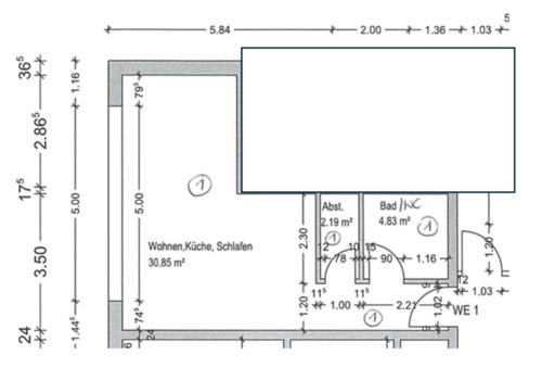 Foto - Ein-Zimmer-Wohnung mit Terrasse und Tiefgarage in Schnaittach