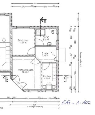 Foto - 2-Raum Whg. in Wieck ab 01.07.26, ca. 56-57 qm, zu vermieten