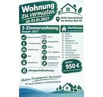 Wohnung ab 01.01.2027 in 96181 Untersteinbach Am Breiten Rain 45 - Rauhenebrach