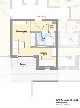 Foto - 1 Zimmer Erdgeschoßwohnung zur Miete in Dresden