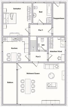 Foto - Wohnung in Brohl am Rhein - 770,00 EUR Kaltmiete,