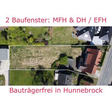 Foto - Zwei Baufenster für MFH & EFH DH - Bauträgerfrei in Hunnebrock