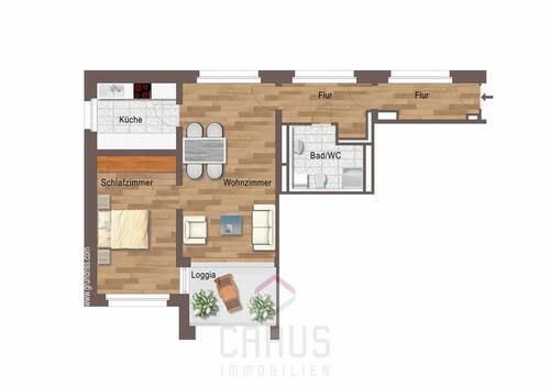 Foto - Etagenwohnung zur Miete in Deggendorf