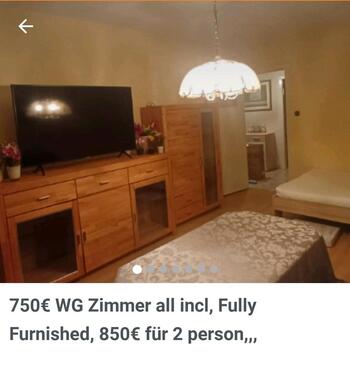 Foto - WG Zimmer All inclusive voll mobiliert