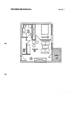 Foto - Gemütliche 2 Raum Wohnung mit Balkon (37154)