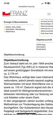 Foto - 7 Zimmer Einfamilienhaus in Ronneburg