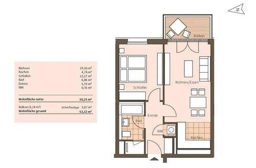 Foto - Moderne 2 Zimmer Neubauwohnung nähe Berlin HBF ab Nov 2025 frei