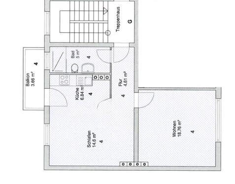 Foto - 2 Zimmer Etagenwohnung zur Miete in Hannover