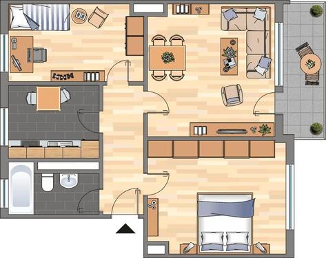 Foto - 3 Zimmer Etagenwohnung in Dortmund