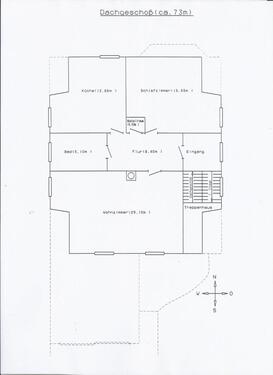 Foto - 2 Zi. Mietwohnung - 540,00&nbsp;EUR Kaltmiete, ca.&nbsp; 73,00&nbsp;m&sup2;