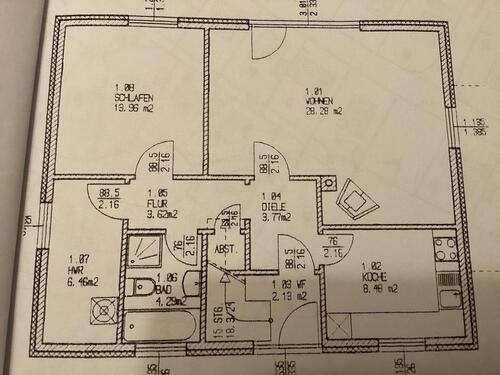 Foto - 2-Zimmer Wohnung in Eutin - 810,00&nbsp;EUR Kaltmiete, ca.&nbsp; 70,75&nbsp;m&sup2;