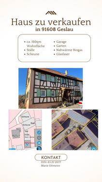 Foto - Haus Hofstelle Scheune Stall Garten