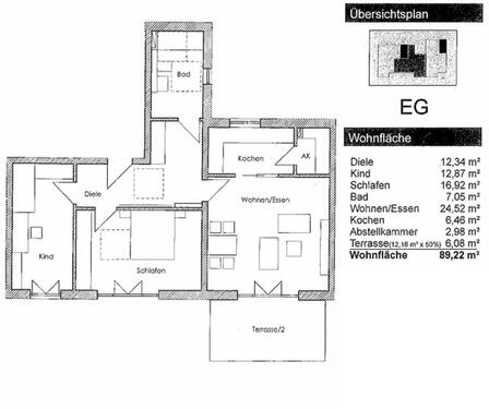 Foto - 3 Zimmer Erdgeschoßwohnung zur Miete in Isen
