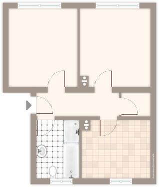 Foto - 2 Zimmer Erdgeschoßwohnung in Mönchengladbach