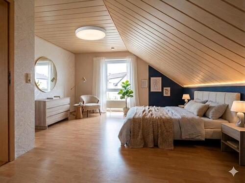 Foto - große helle Wohnung BJ 2001 Sauna im Zweifamilienhaus ZFH mit ELW