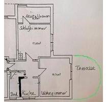 Ruhige 2- Zimmer- Souterrainwohnung mit Terrasse u Gartenzugang - Borchen