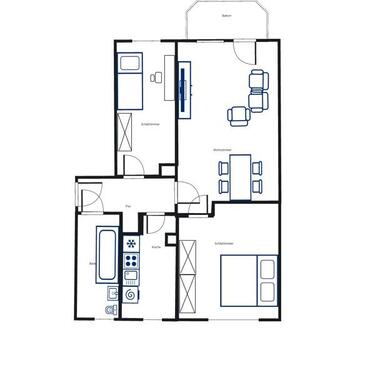 Foto - 3 Zimmer Etagenwohnung zur Miete in Markkleeberg