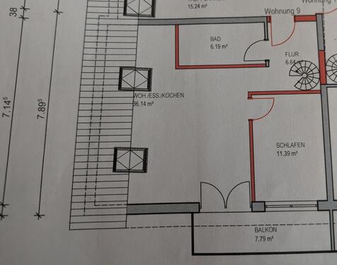 Foto - Etagenwohnung in Worms zur Miete