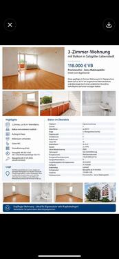 Foto - Komfortable 3 Zimmer Wohnung mit Balkon