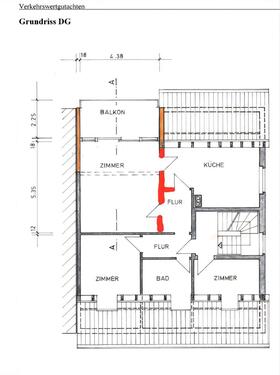 Foto - 3.5 Zimmer Dachgeschoßwohnung zur Miete in Walzbachtal
