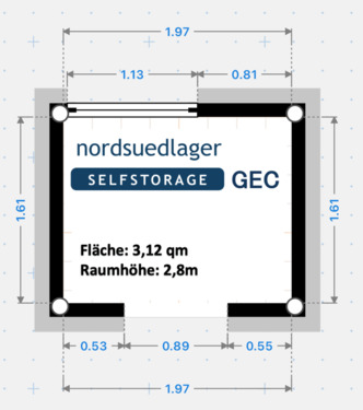 Foto - Top Lagerraum • Selfstorage • Größe XS