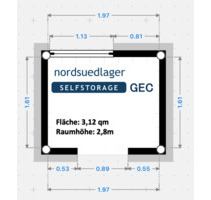 Top Lagerraum • Selfstorage • Größe XS - Gechingen