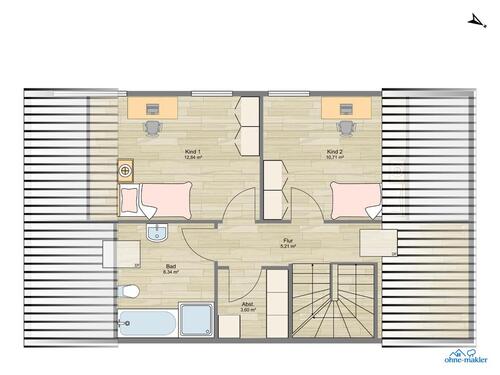 Foto - 4 Zimmer Maisonettenwohnung zur Miete in Spenge
