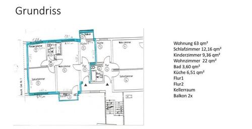 Foto - 3 Zimmer Etagenwohnung zum Kaufen in Wolfsburg