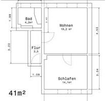 möblierte helle 2R-Wohnung mit Tageslichtbad, Parkplatz, Garten - Löbau