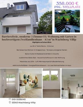 Foto - Barrierefreie, moderne 3-Zimmer-EG-Wohnung mit Garten & Terrass