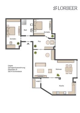 Foto - Exklusive 3-Zimmer- Dachgeschosswohnung mit Elbblick