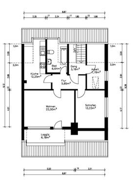 Foto - AB SOFORT - befristet - Helle 71 qm DG-Wohnung, Iltisstraße
