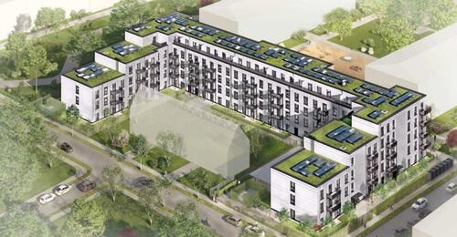 Foto - 2,5-Zimmer-Neubauwohnung mit Einbauküche und Terrasse