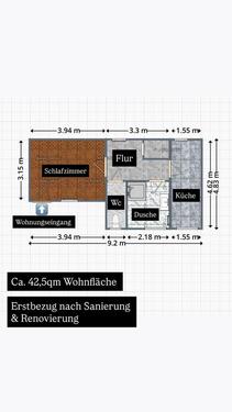 Foto - Moderne Ein Zimmerwohnung ~Erstbezug~✨