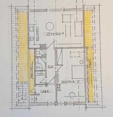 Foto - Dachgeschosswohnung - 700,00&nbsp;EUR Kaltmiete, ca.&nbsp; 61,00&nbsp;m&sup2;